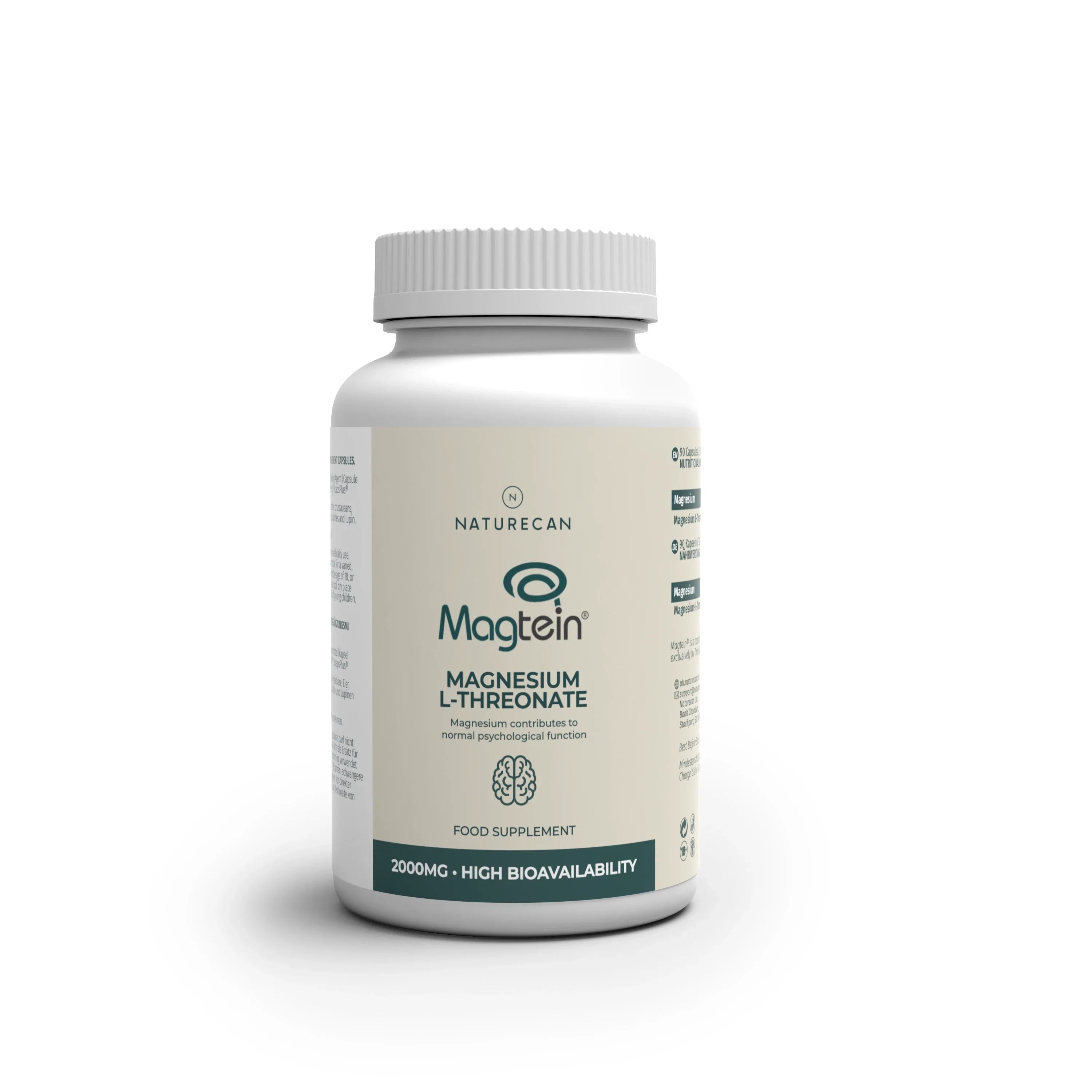Naturecan Magtein treonian magnezu 2000 mg – suplement diety w kapsułkach