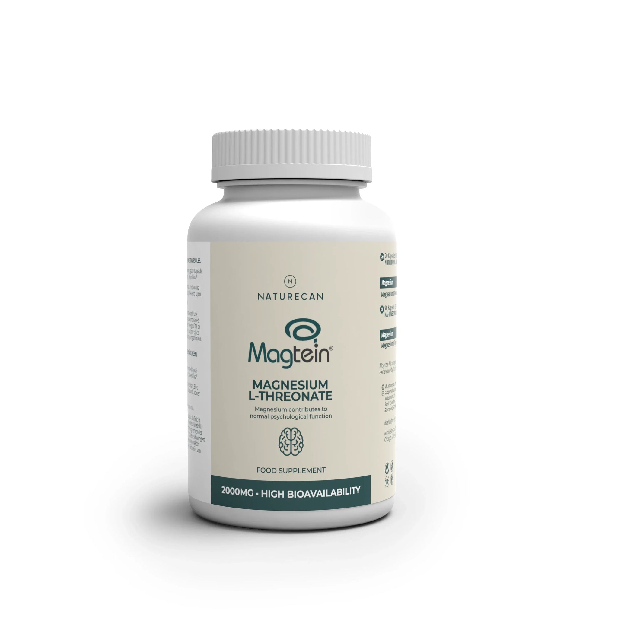 Naturecan Magtein treonian magnezu 2000 mg – suplement diety w kapsułkach
