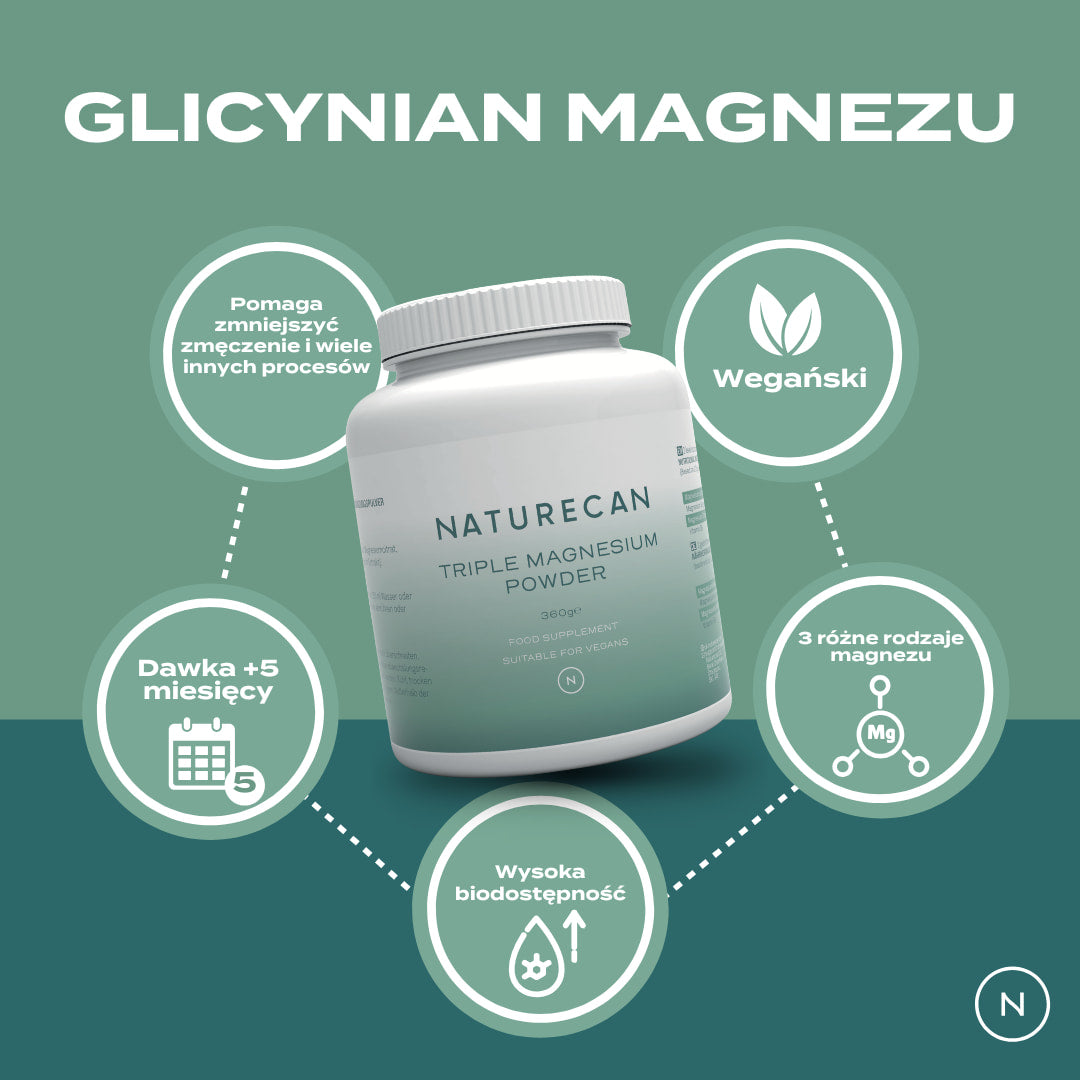 Glicynian magnezu w proszku