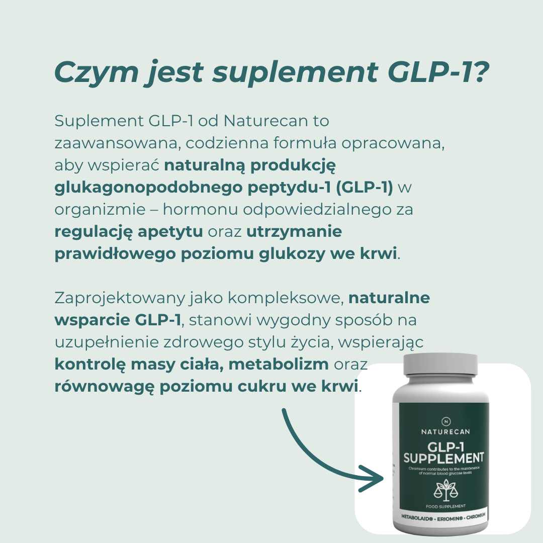 Czym jest suplement GLP-1 – wsparcie apetytu i poziomu cukru we krwi