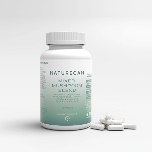 Kompleks grzybowy w kapsułkach - opakowanie na białym tle