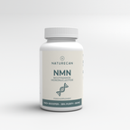 Butelka suplementu Naturecan NMN 500 mg – czyste NMN o 99% czystości, front etykiety.