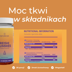 Żelki reishi - -skład: ekstrakt 20:1, witamina C i D3
