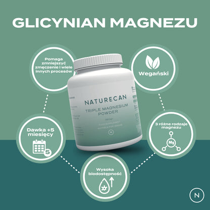 Glicynian magnezu w proszku