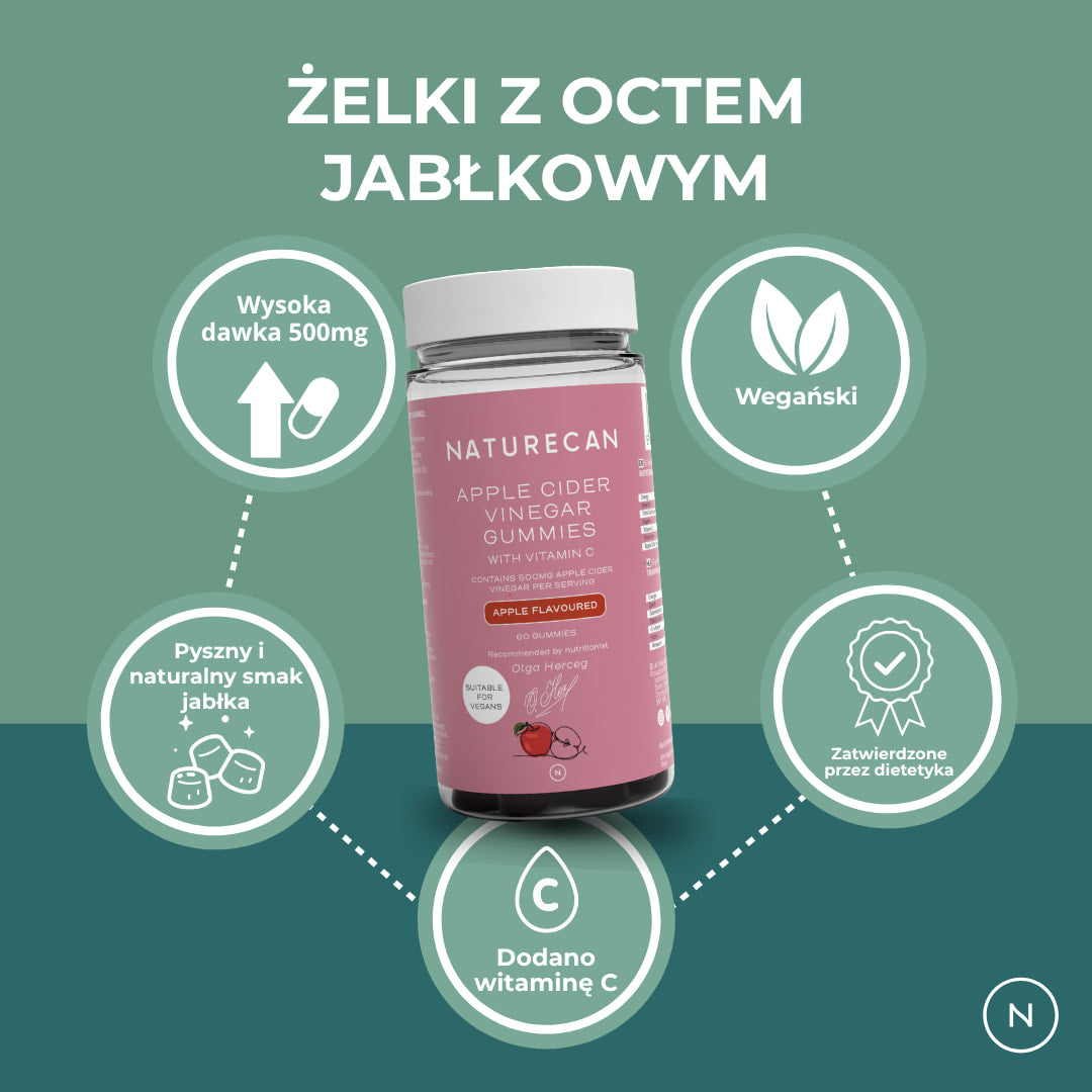 żelki z octem jabłkowym opinie