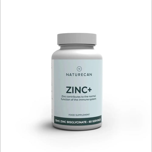 Cynk Complex w kapsułkach Naturecan z 15 mg bisglicynianu cynku, 60 porcji i wegańską formułą.