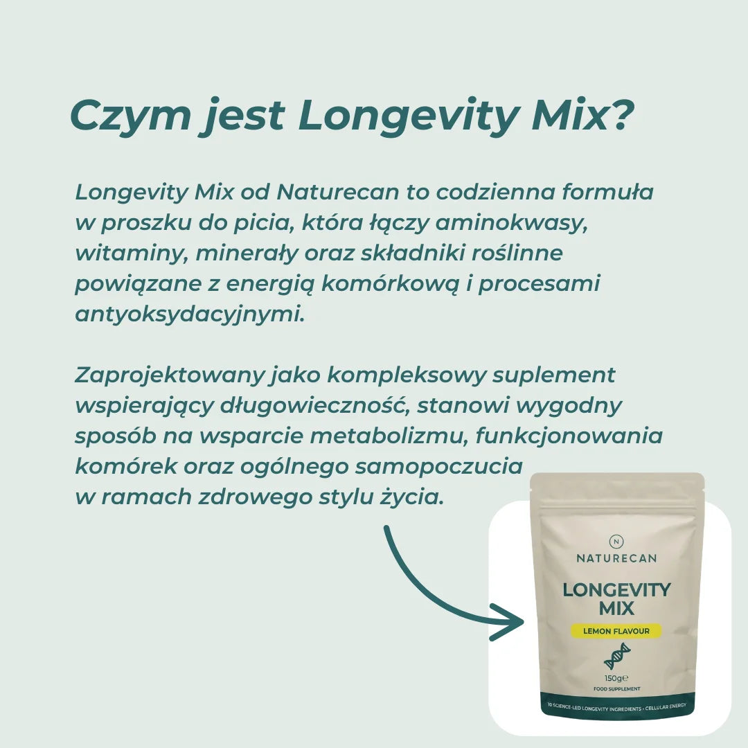 Longevity Mix – suplement wspierający długowieczność i energię komórkową