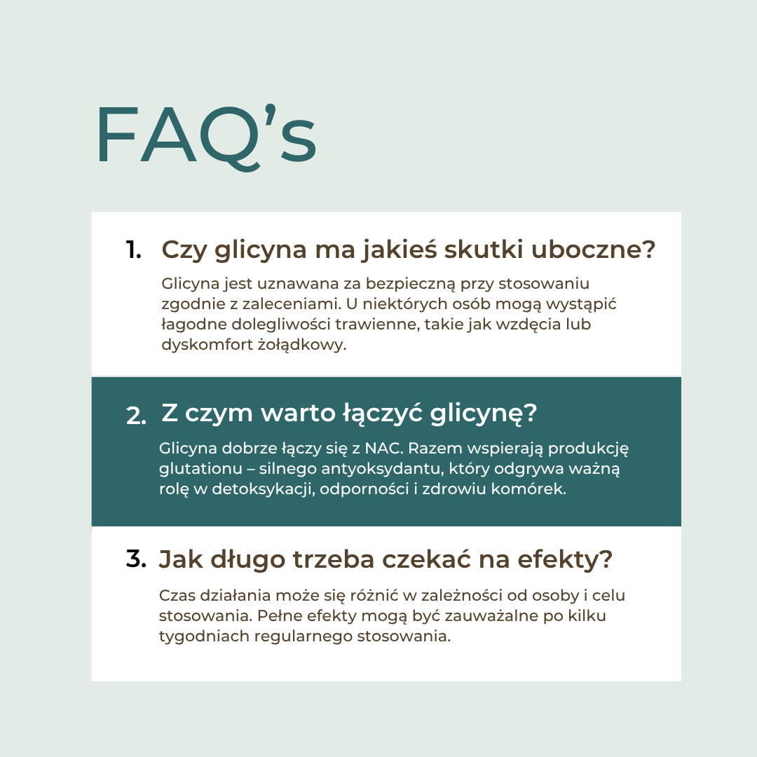 Glicyna Naturecan porównanie jakość skład czystość suplementu