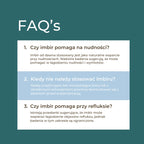 FAQ o imbirze – czy pomaga na nudności, kiedy nie stosować i czy wspiera przy refluksie