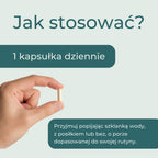 Jak stosować cynk w kapsułkach — jedna kapsułka dziennie, z posiłkiem lub bez, popijając wodą.