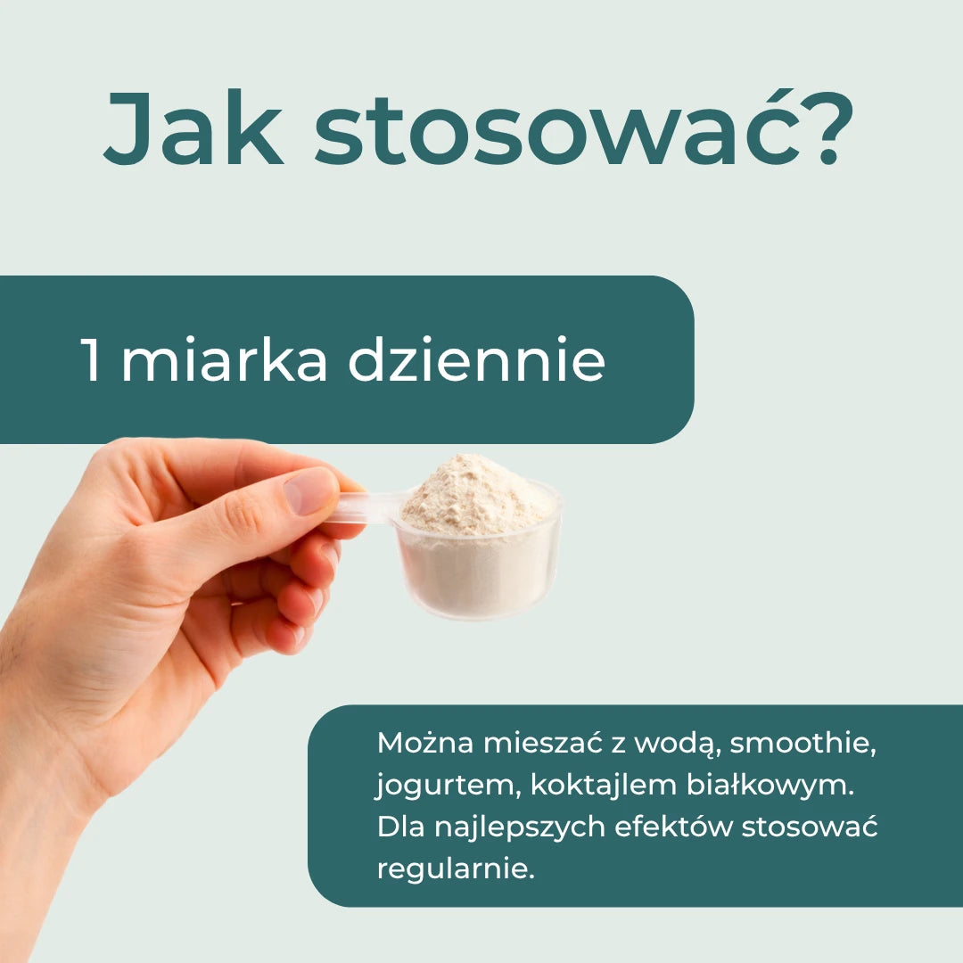 Jak stosować NMN w proszku – jedna miarka dziennie, suplement Naturecan 500 mg