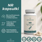 Suplement NAD+ z 300 mg NR – kapsułki z rybozydem nikotynamidu Naturecan