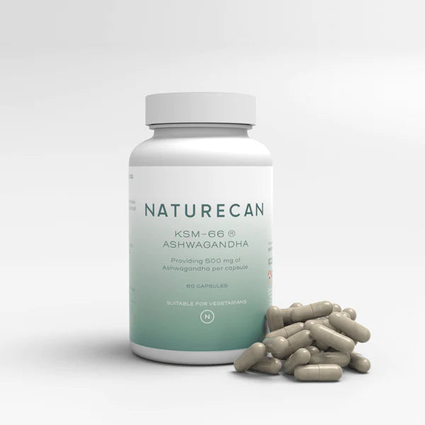 Suplement diety Naturecan KSM-66 Ashwagandha w kapsułkach – produkt wspierający równowagę i odporność na stres