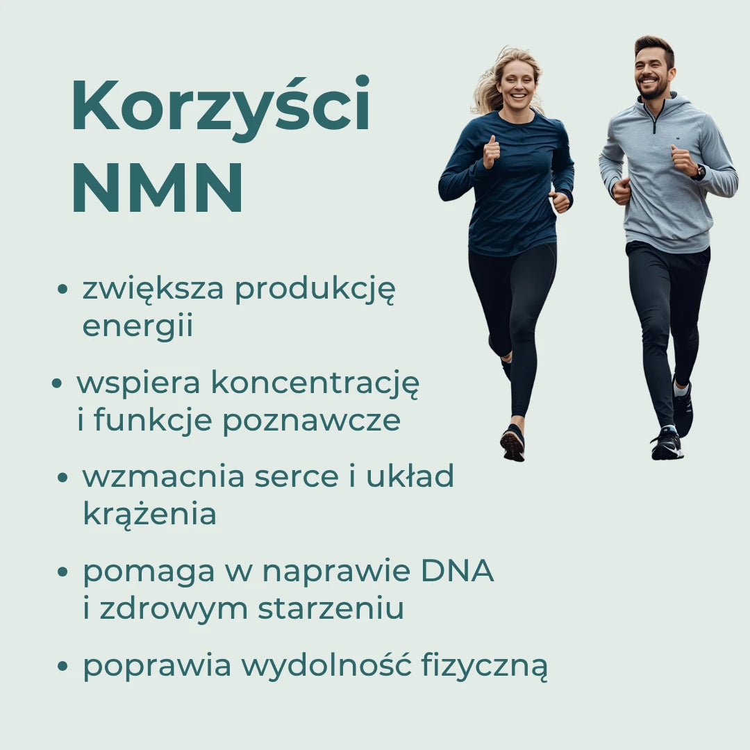 Korzyści NMN – wsparcie poziomu NAD+, energii komórkowej i funkcji poznawczych