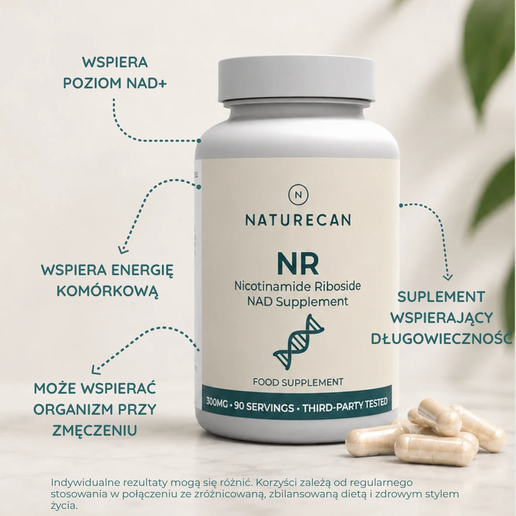 NR jako prekursor NAD+ – suplement wspierający poziom NAD+ i metabolizm energetyczny