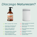 Olej z łososia dla psa Naturecan, 99,5% czystości, niezależne testy i Certyfikaty Analizy