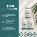 Pakiet anti-aging Naturecan z NMN, NAC i resweratrolem wspierający energię komórkową, ochronę antyoksydacyjną i zdrowe starzenie