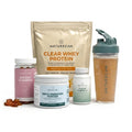 Pakiet Wsparcia GLP-1 Naturecan z Clear Whey o smaku brzoskwiniowej herbaty mrożonej, magnezem, omega-3 i żelkami na trawienie