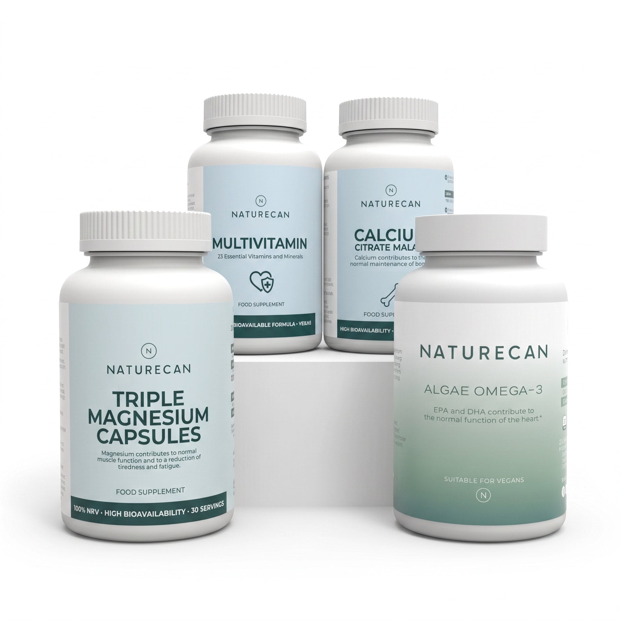 Zestaw suplementów na PMS z magnezem, wapniem, omega-3 i multiwitaminą