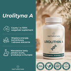 Urolityna A suplement Naturecan – 500 mg, wegańska formuła i niezależne testy jakości